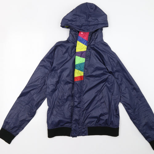 George Womens Blue   Windbreaker Coat Size 4