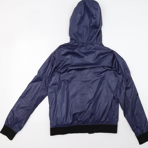George Womens Blue   Windbreaker Coat Size 4