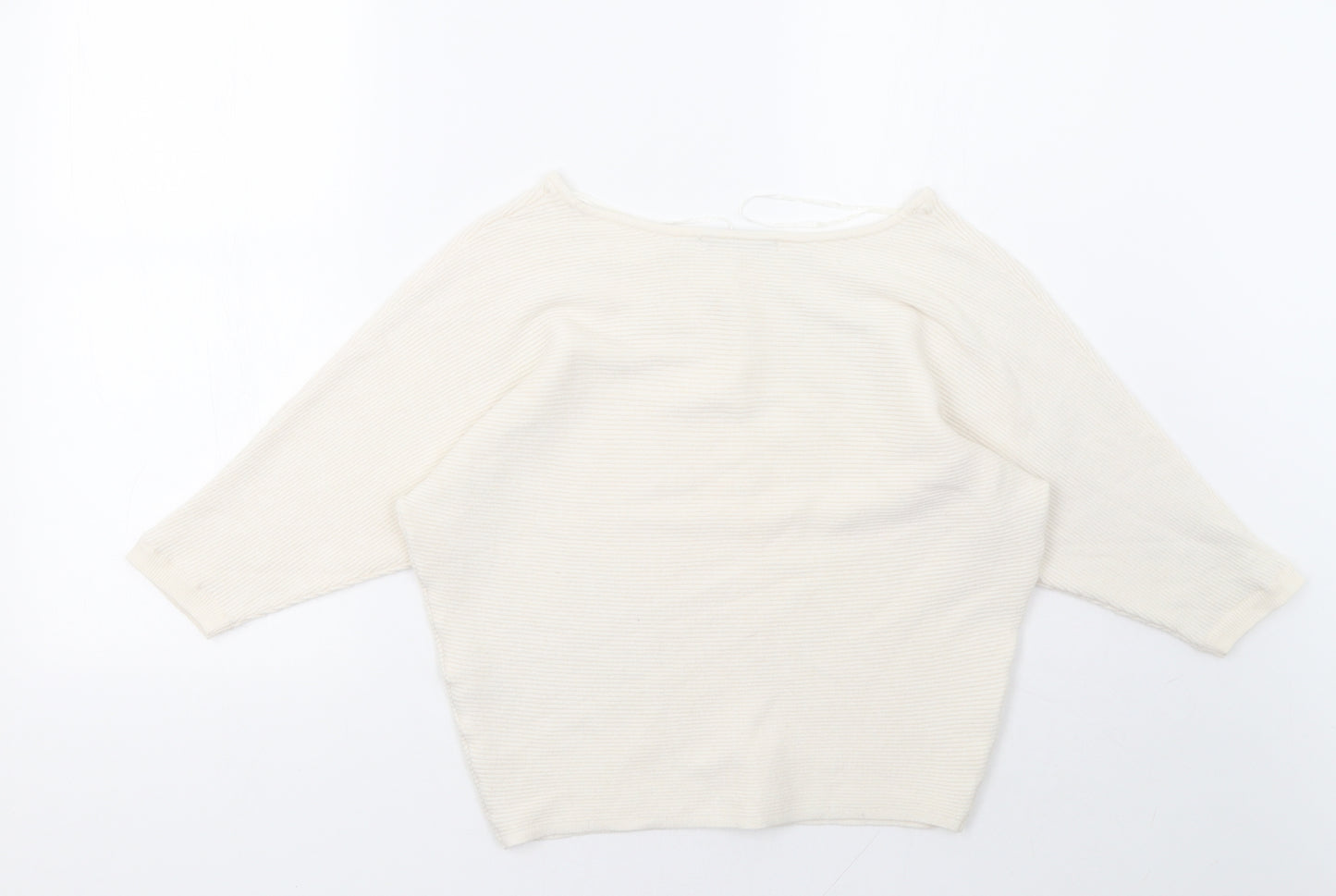 George Womens White   Pullover Sweatshirt Size S