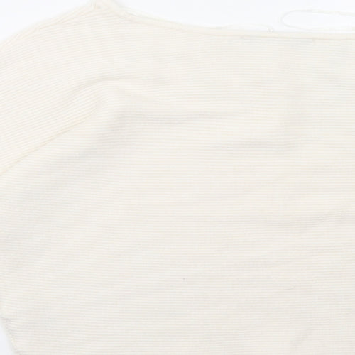 George Womens White   Pullover Sweatshirt Size S
