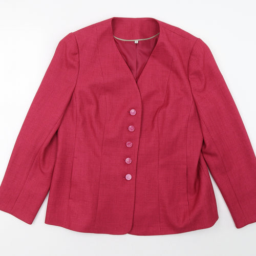 EWM Womens Pink   Jacket Blazer Size 14