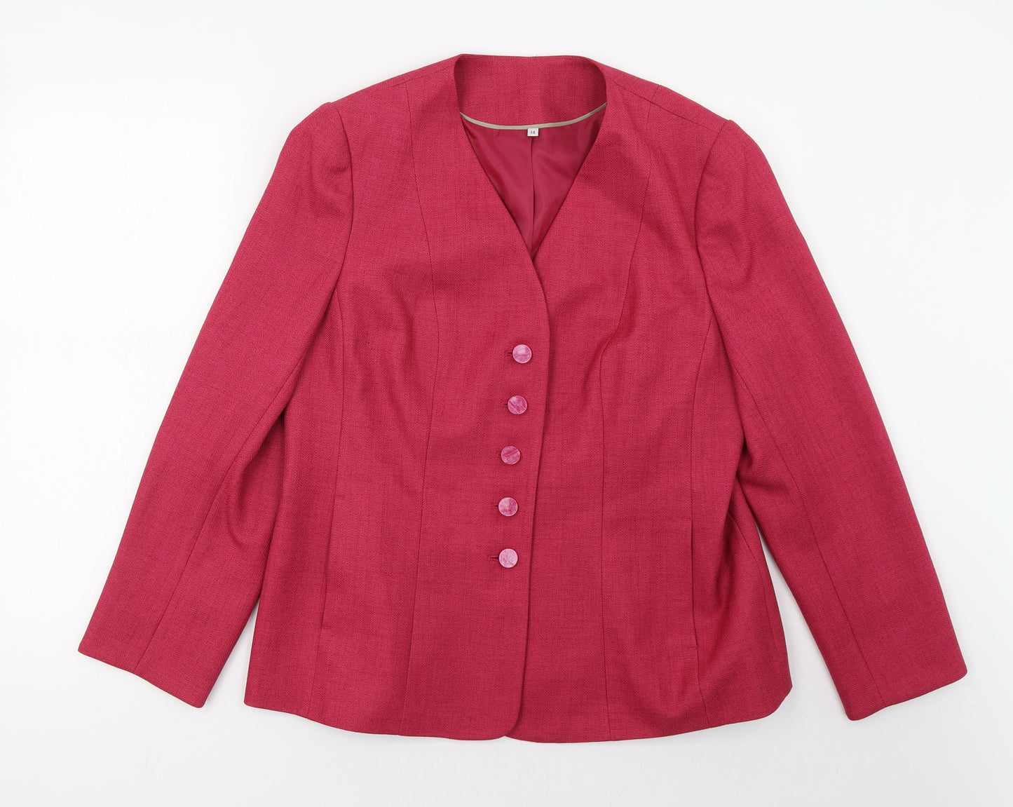 EWM Womens Pink   Jacket Blazer Size 14