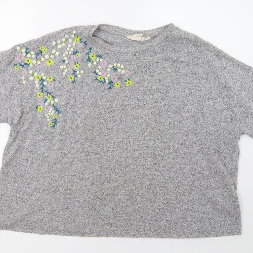 H&M Womens Grey   Pullover Sweatshirt Size L