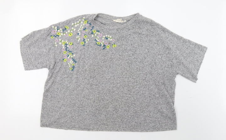 H&M Womens Grey   Pullover Sweatshirt Size L