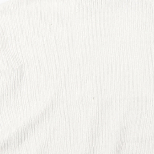 New Look Womens White   Pullover Sweatshirt Size S