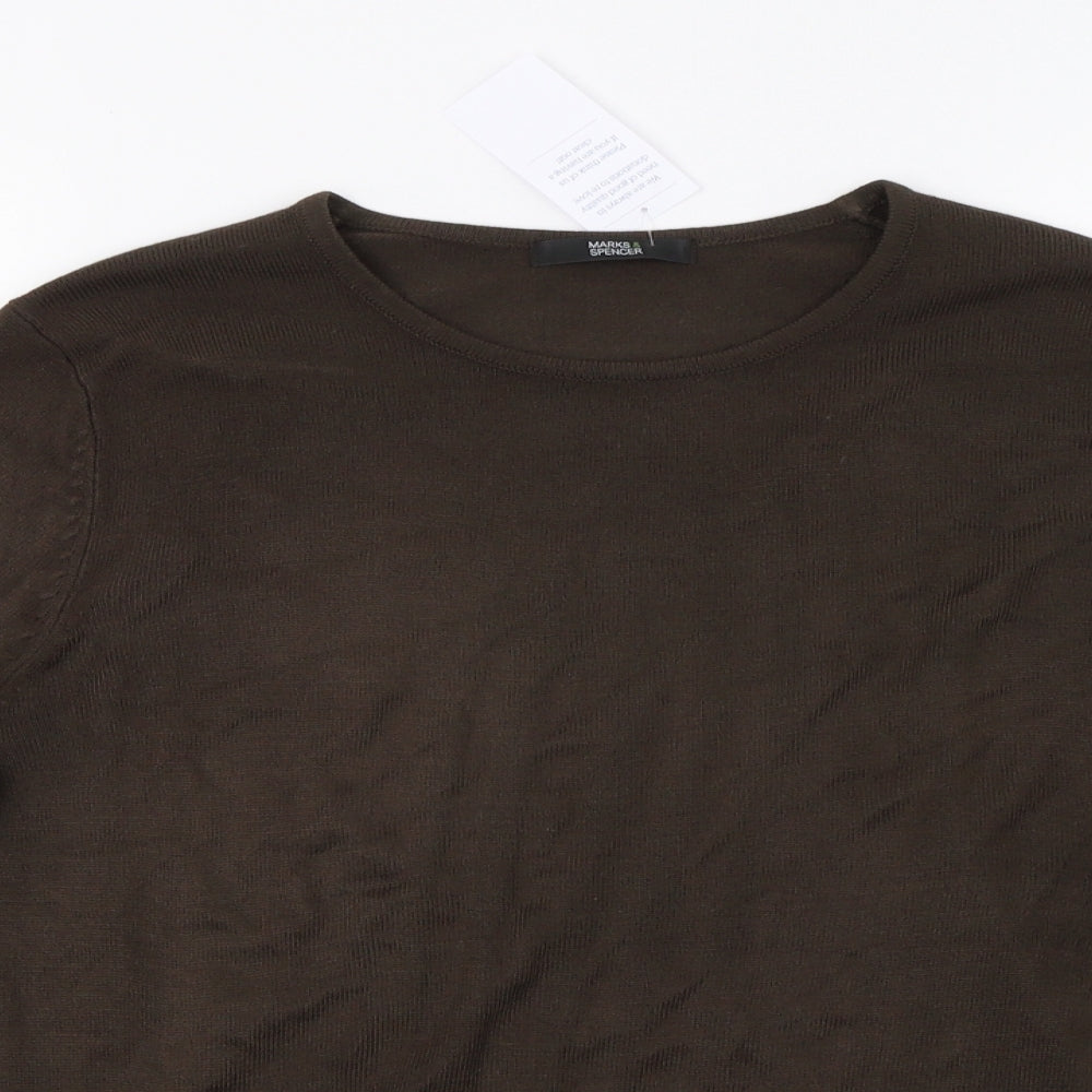 Marks and Spencer Womens Brown   Pullover Sweatshirt Size 14