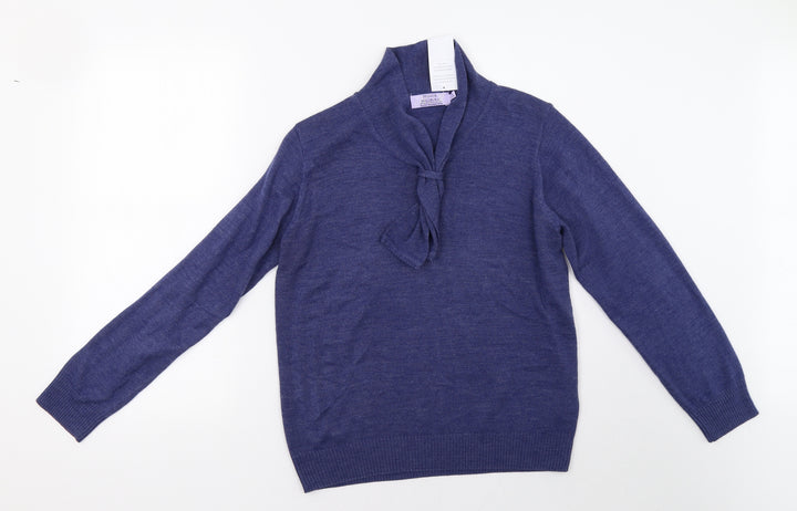 EWM Womens Blue   Pullover Sweatshirt Size 16