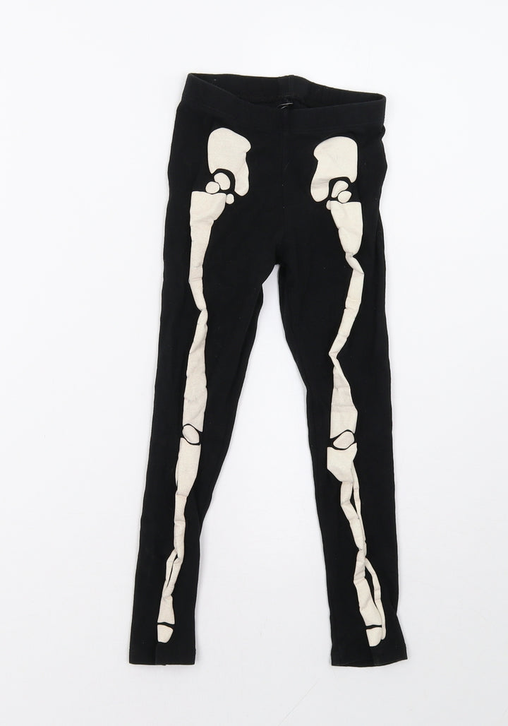 George Girls Black    Trousers Size 7-8 Years