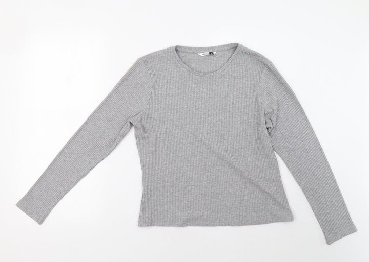 pep%co Womens Grey Pullover Sweatshirt Size 14