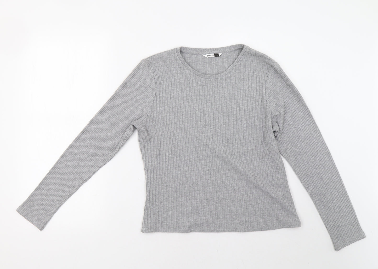 pep%co Womens Grey   Pullover Sweatshirt Size 14