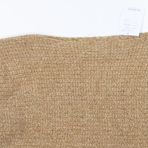 Preworn Womens Brown  Knit Pullover Sweatshirt Size 16