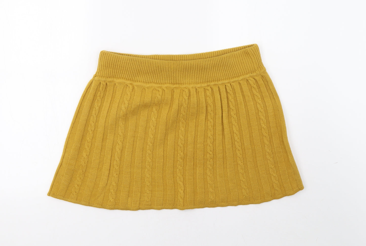 Primark Womens Yellow   A-Line Skirt Size 18