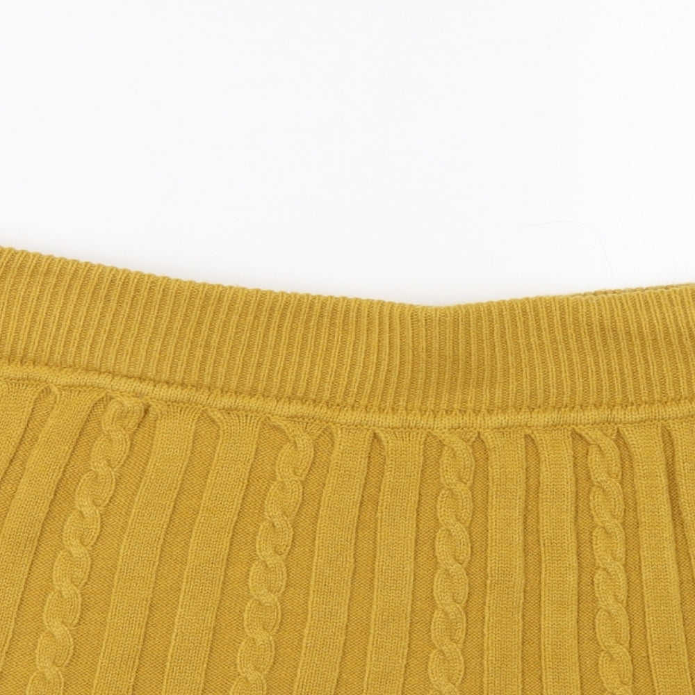 Primark Womens Yellow   A-Line Skirt Size 18