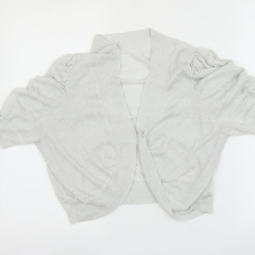 Glamorosa Womens Silver   Cardigan Jumper Size 20