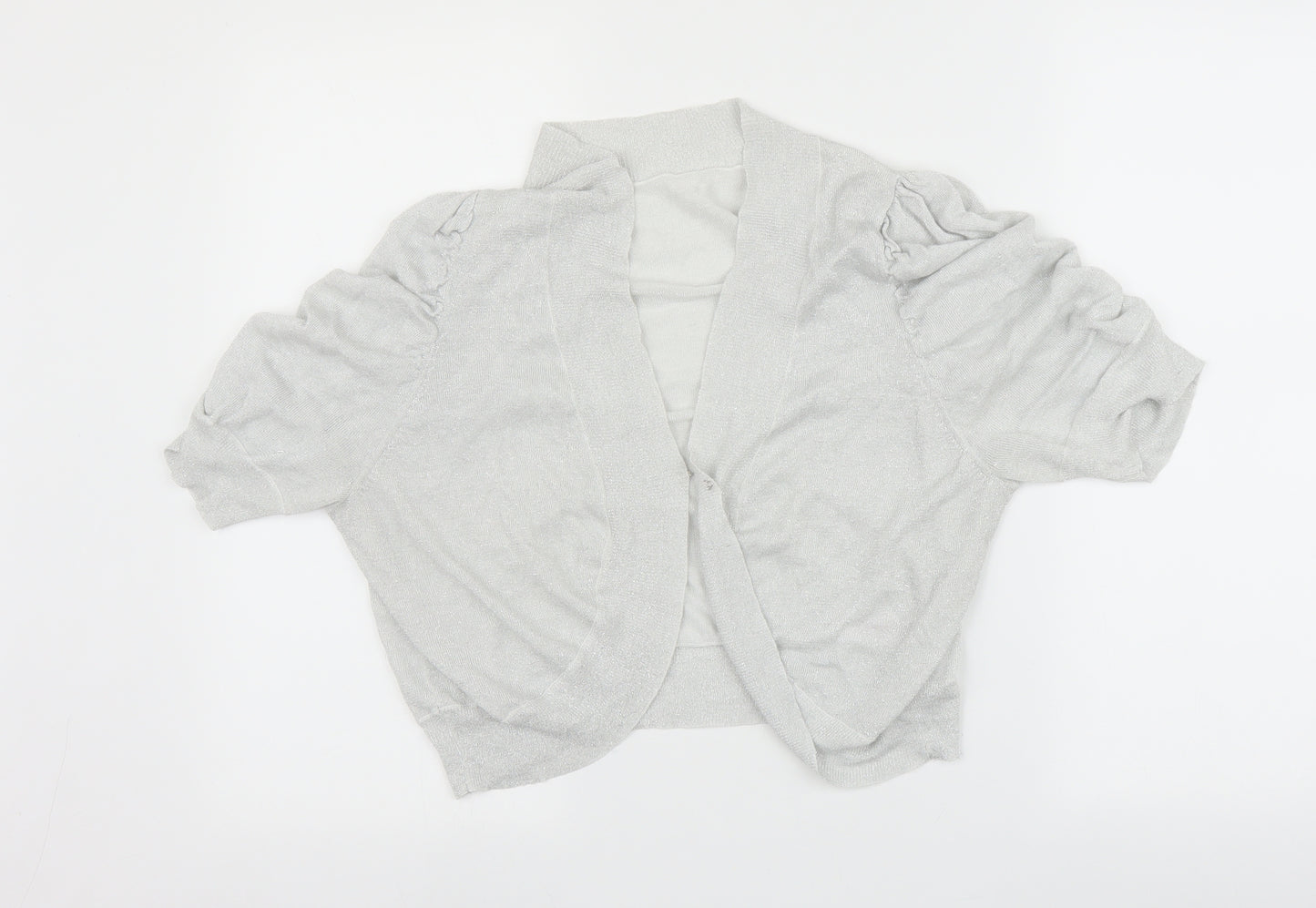 Glamorosa Womens Silver   Cardigan Jumper Size 20