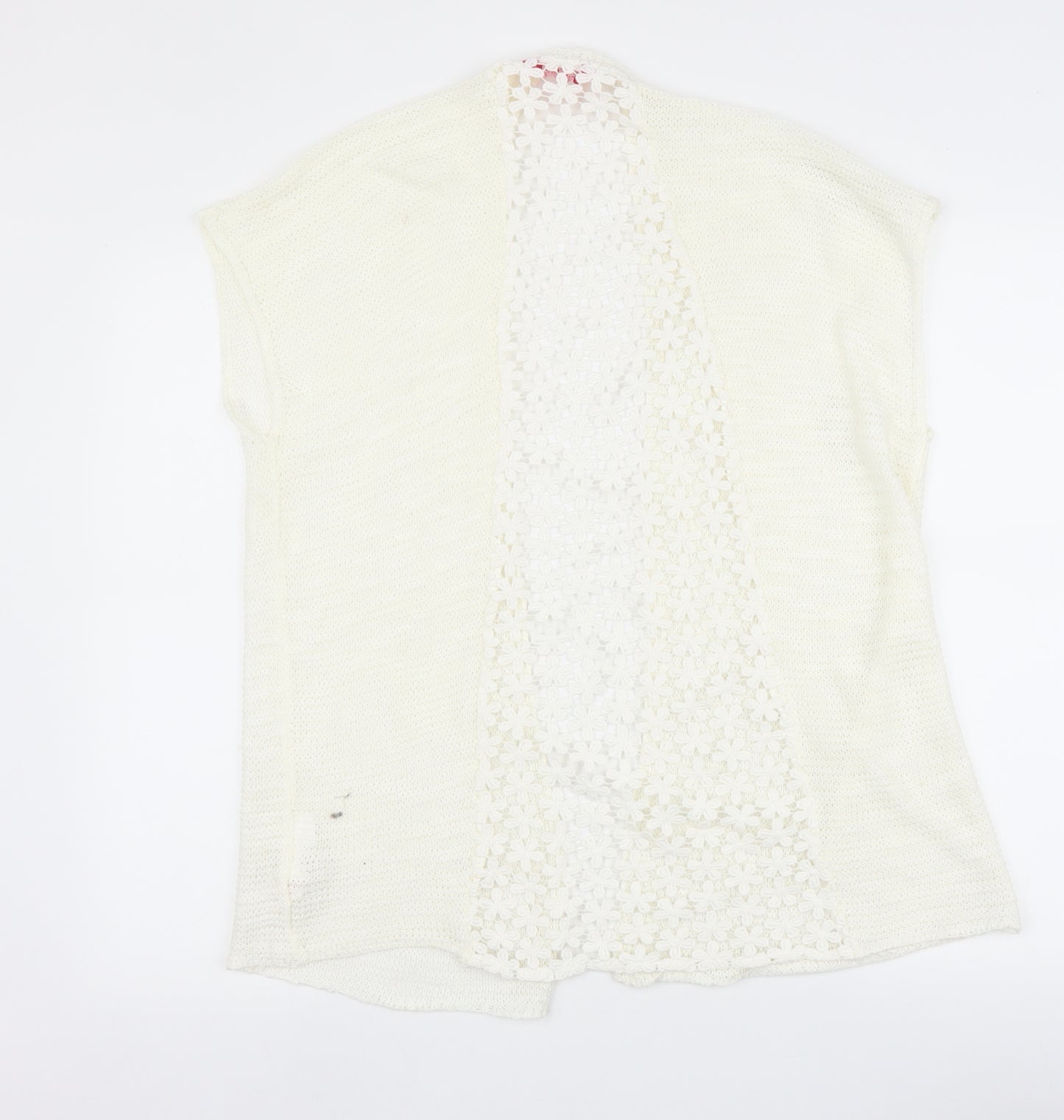 yd Girls White   Cardigan Jumper Size 10-11 Years