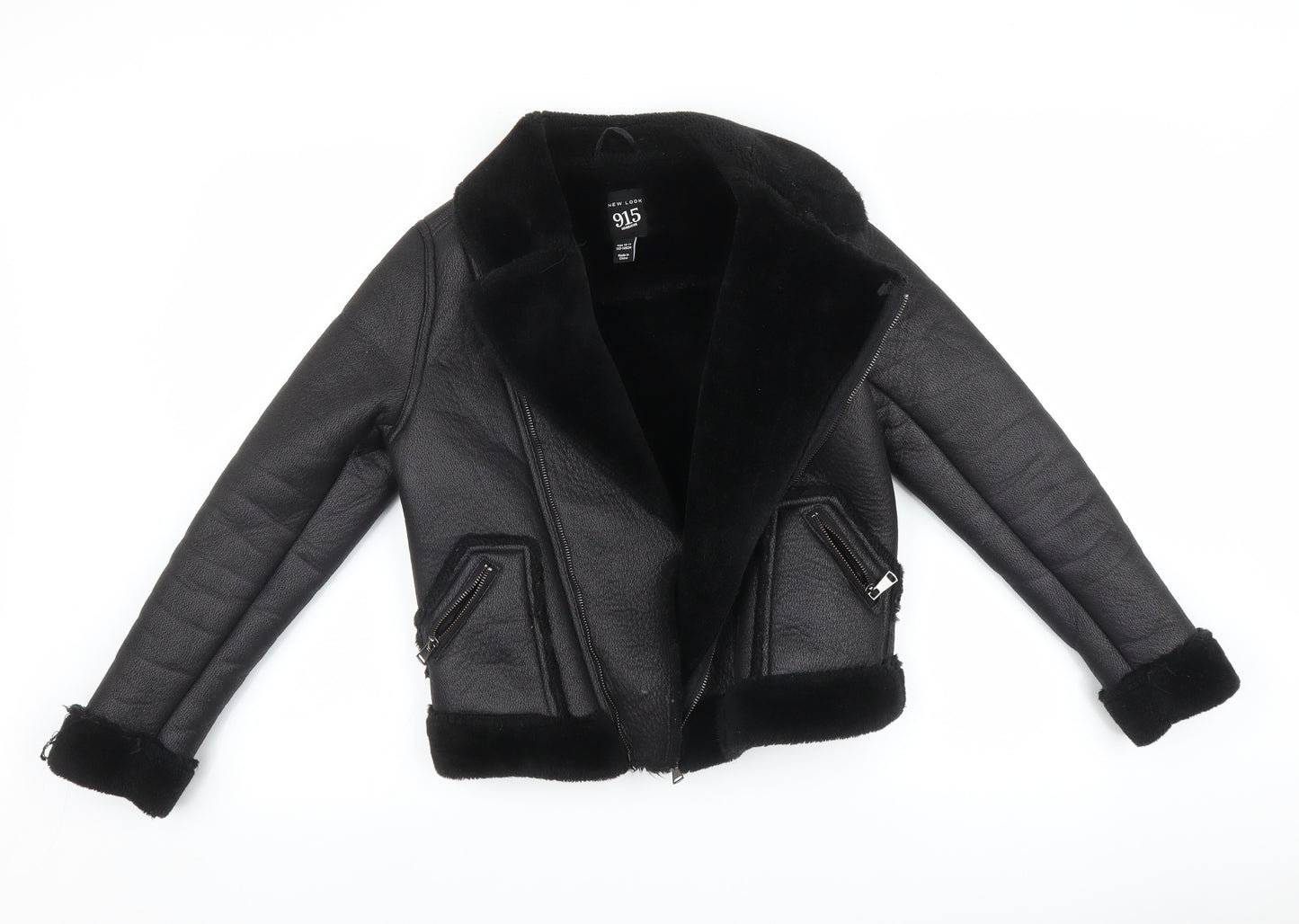 New Look Girls Black   Jacket Coat Size 10-11 Years