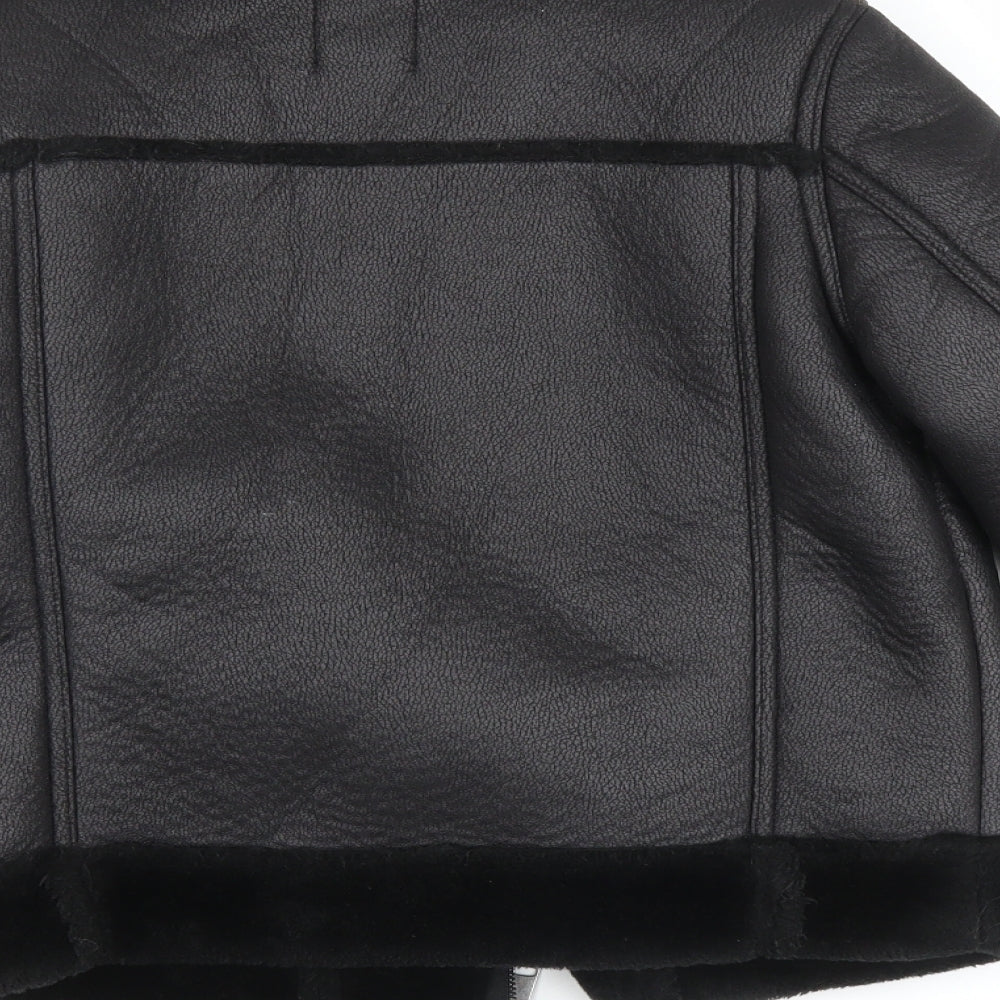 New Look Girls Black   Jacket Coat Size 10-11 Years