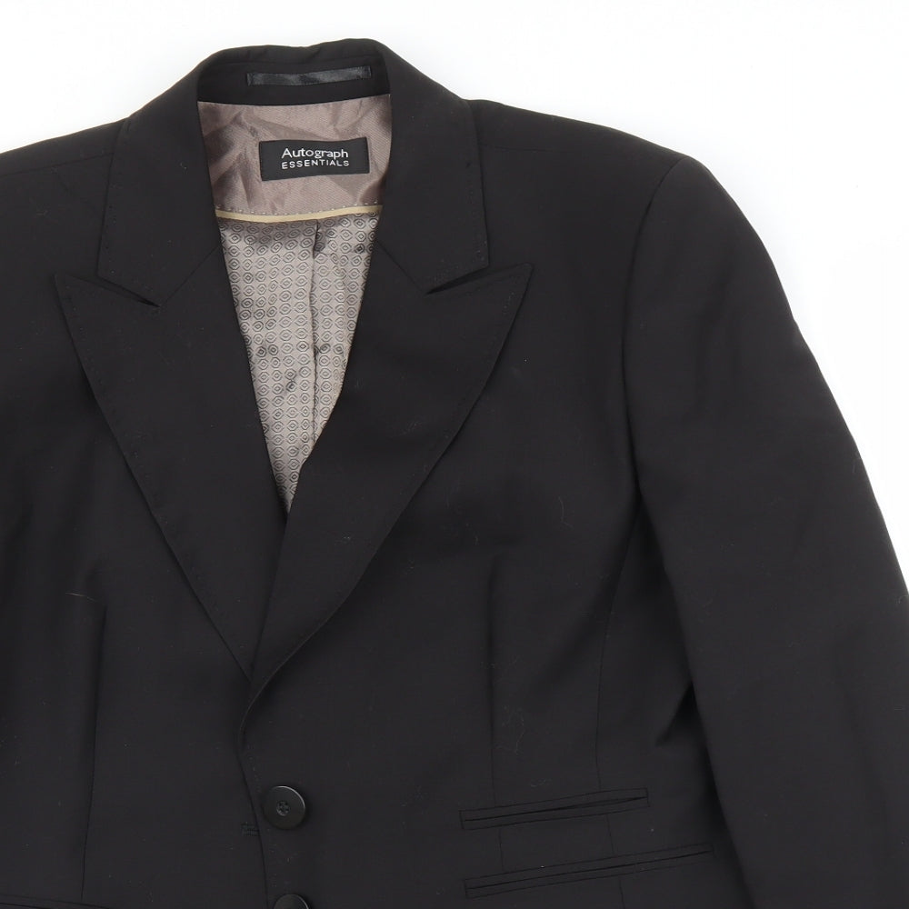 Marks and Spencer Womens Black   Jacket Blazer Size 14