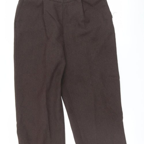 BM Womens Brown   Trousers  Size 14 L24.5 in