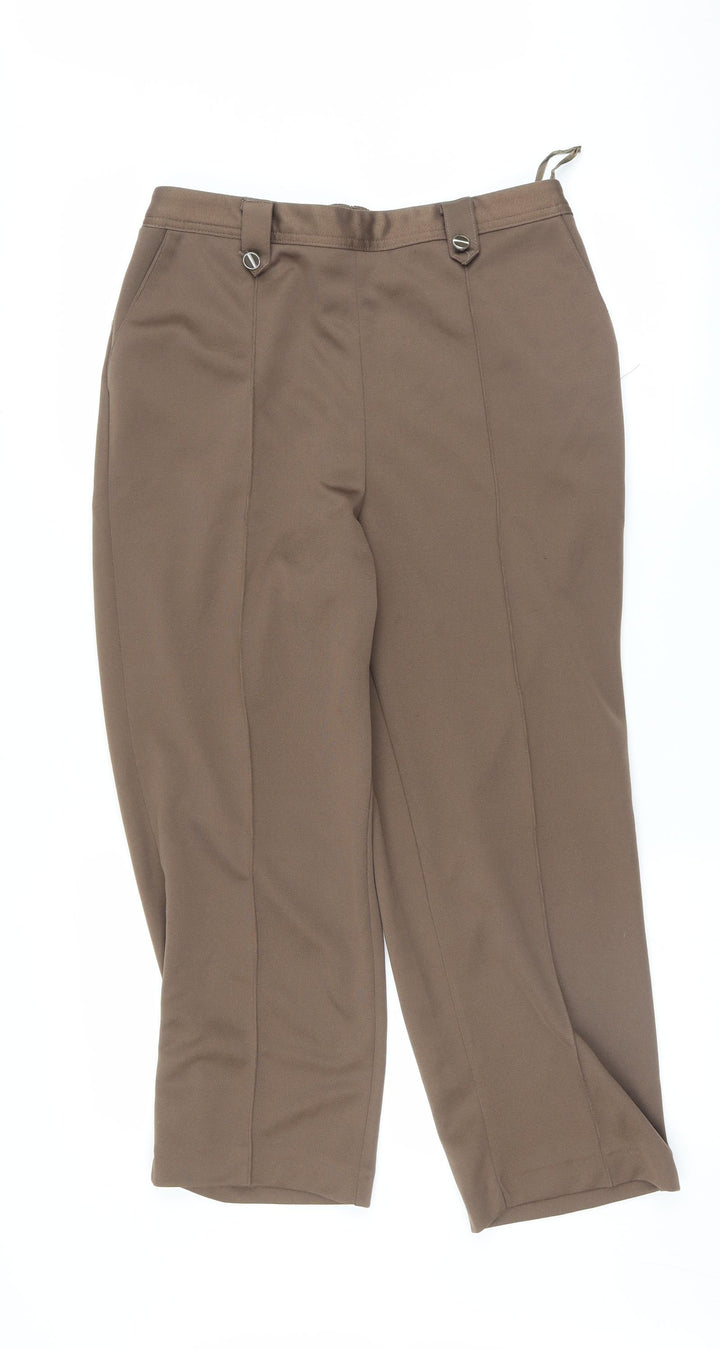 BM Womens Brown   Trousers  Size 14 L25 in