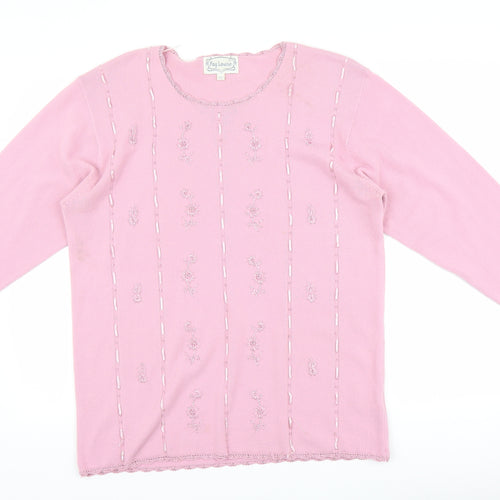Fay Louise Womens Pink   Pullover Jumper One Size