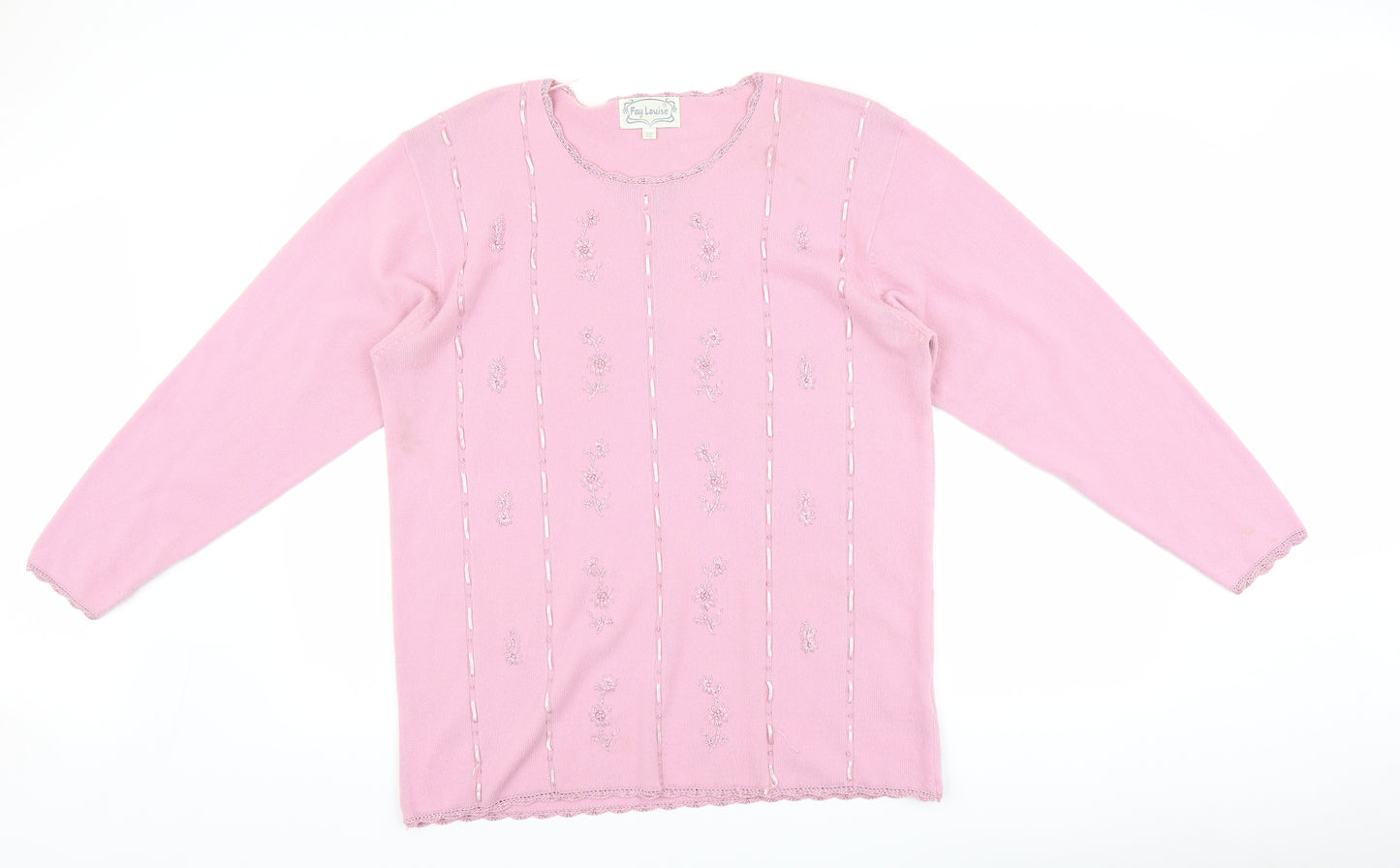 Fay Louise Womens Pink   Pullover Jumper One Size