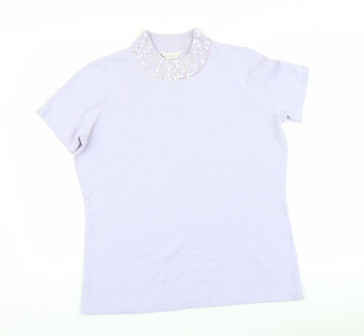 Daxon Womens Purple Pullover Jumper Size 18