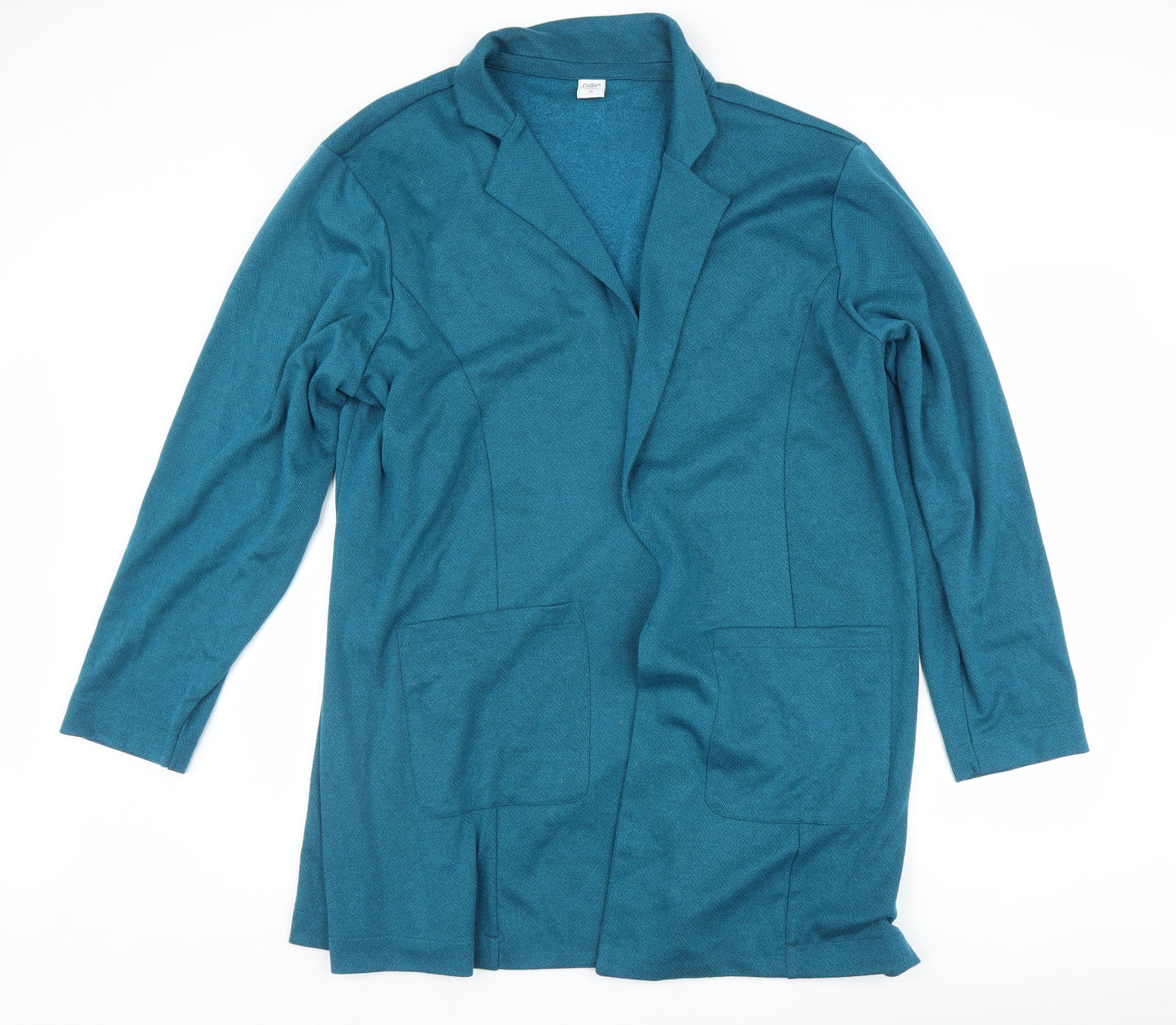 Cotton Traders Womens Blue   Cardigan Jumper Size 26