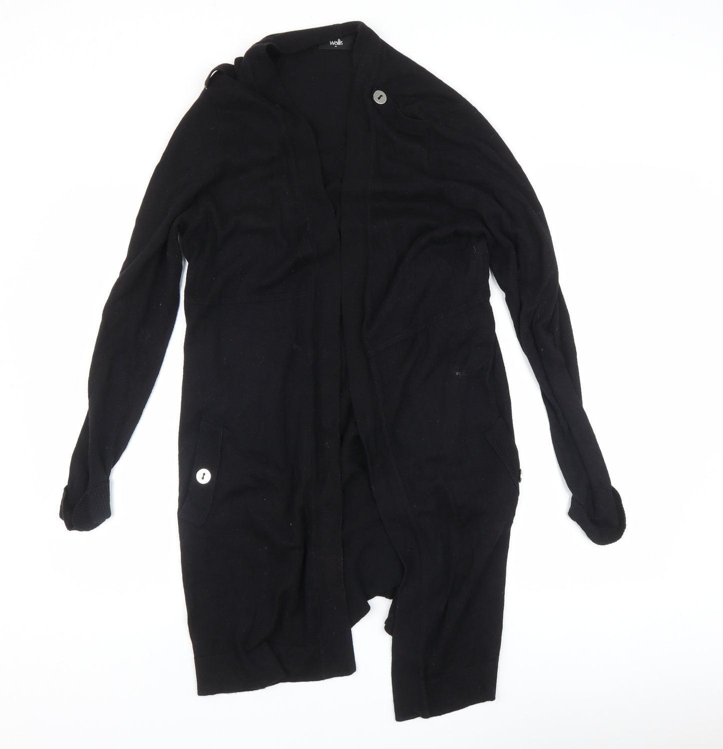 Wallis Womens Black   Cardigan Jumper Size XL