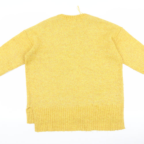 New Look Womens Yellow   Pullover Jumper Size S
