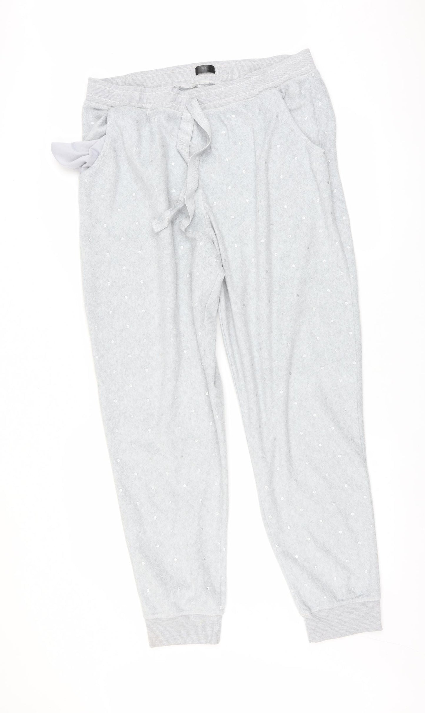 F&F Womens Grey Polka Dot  Capri One Piece Size XL