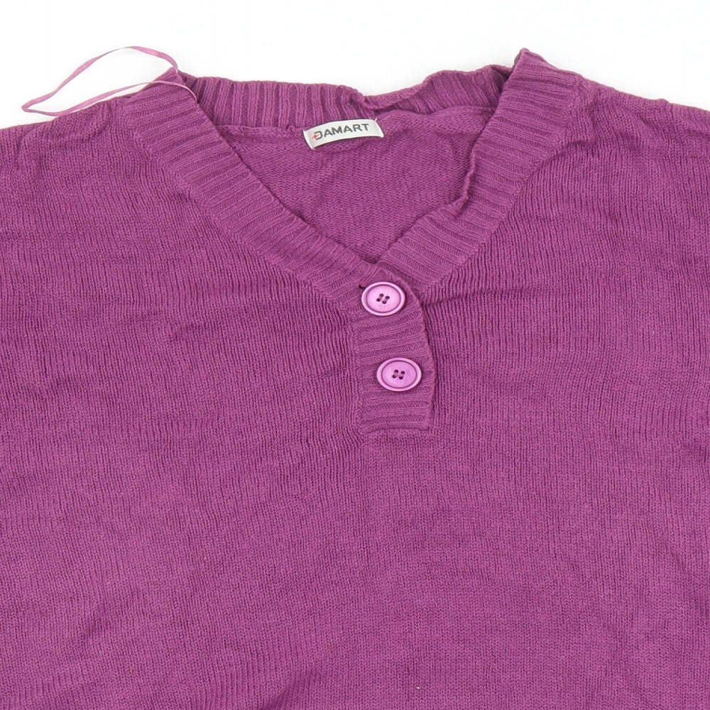 Damart Womens Purple   Pullover Jumper Size 24