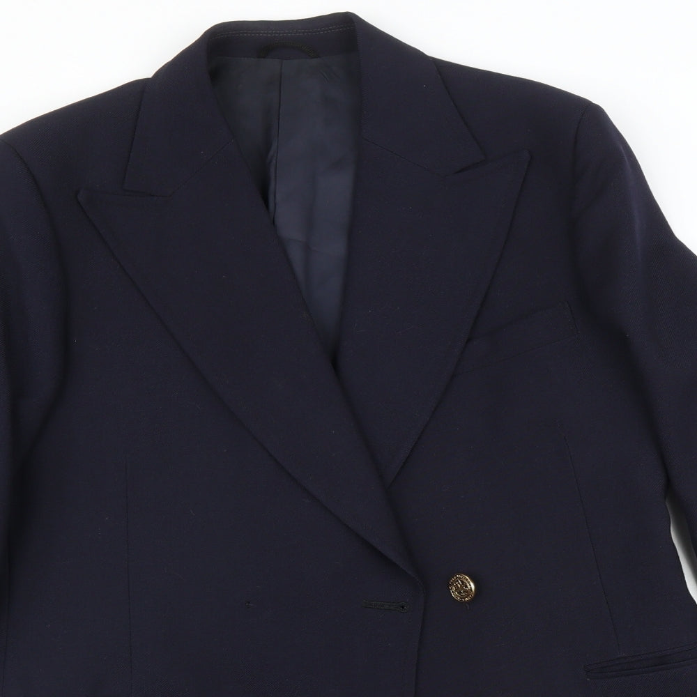 Hardy Amies Mens Blue   Jacket Blazer Size 40