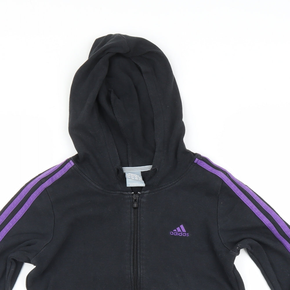 adidas Womens Black   Full Zip Hoodie Size 10