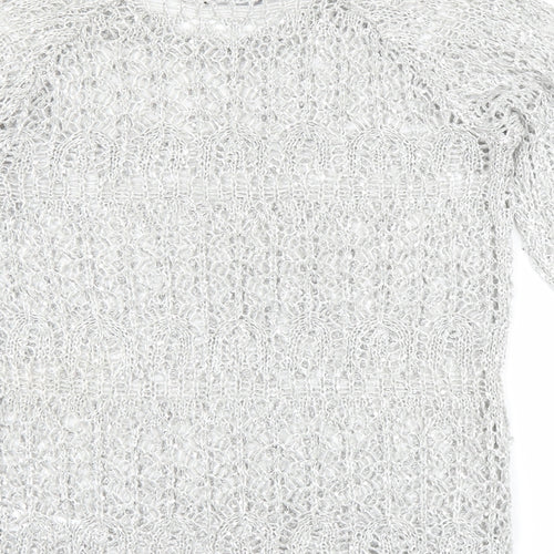 George Womens Silver   Pullover Jumper Size 10