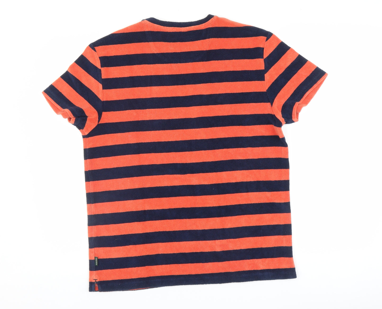 Racing Green Mens Multicoloured Striped   T-Shirt Size M