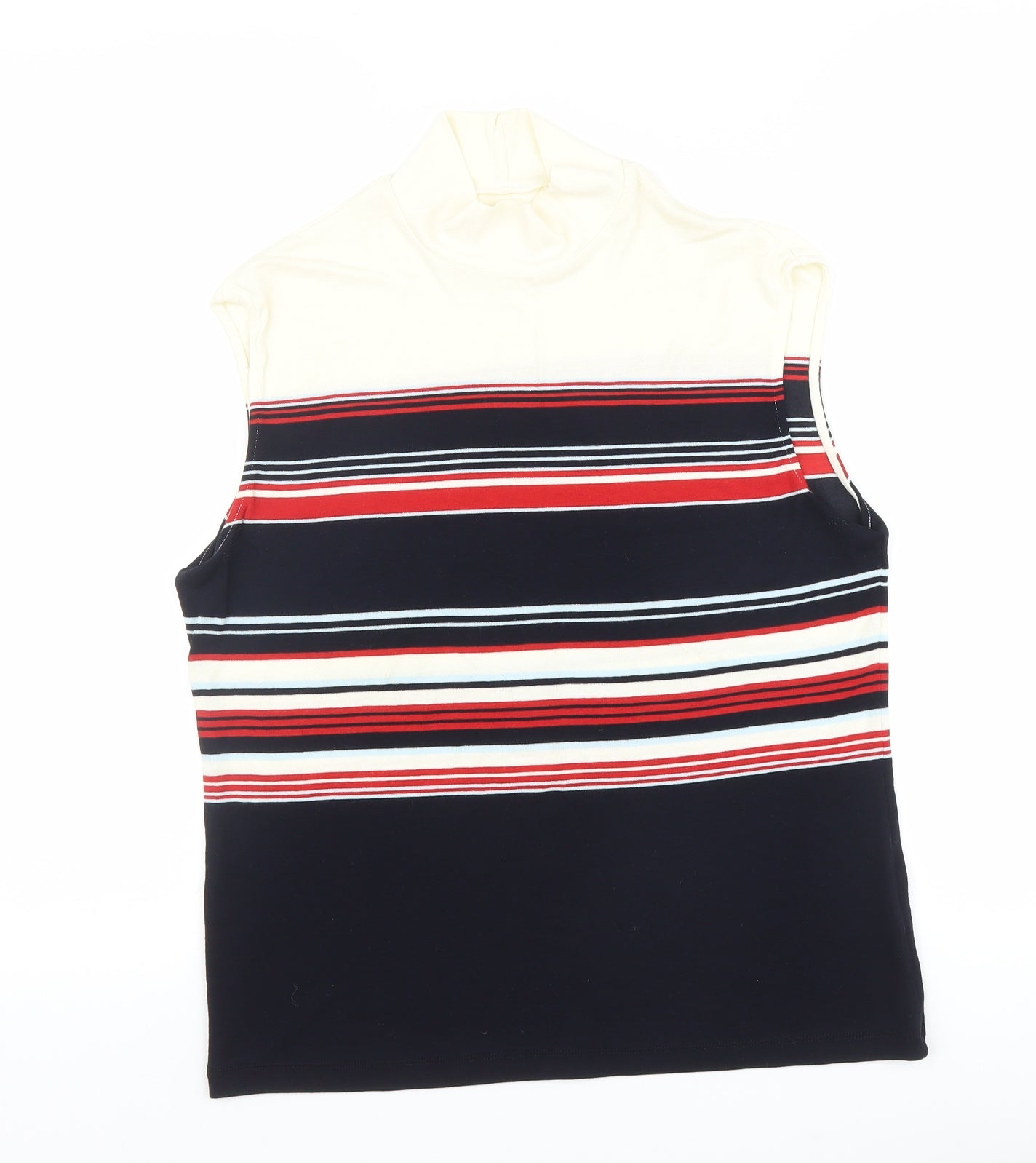 Marks and Spencer Womens Multicoloured Striped  Pullover Jumper Size 16