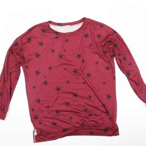 Preworn Womens Pink   Pullover Sweatshirt Size M