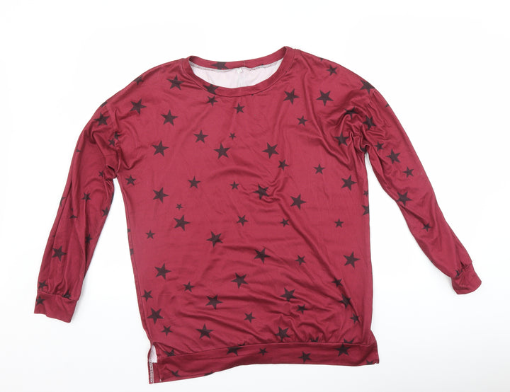 Preworn Womens Pink   Pullover Sweatshirt Size M