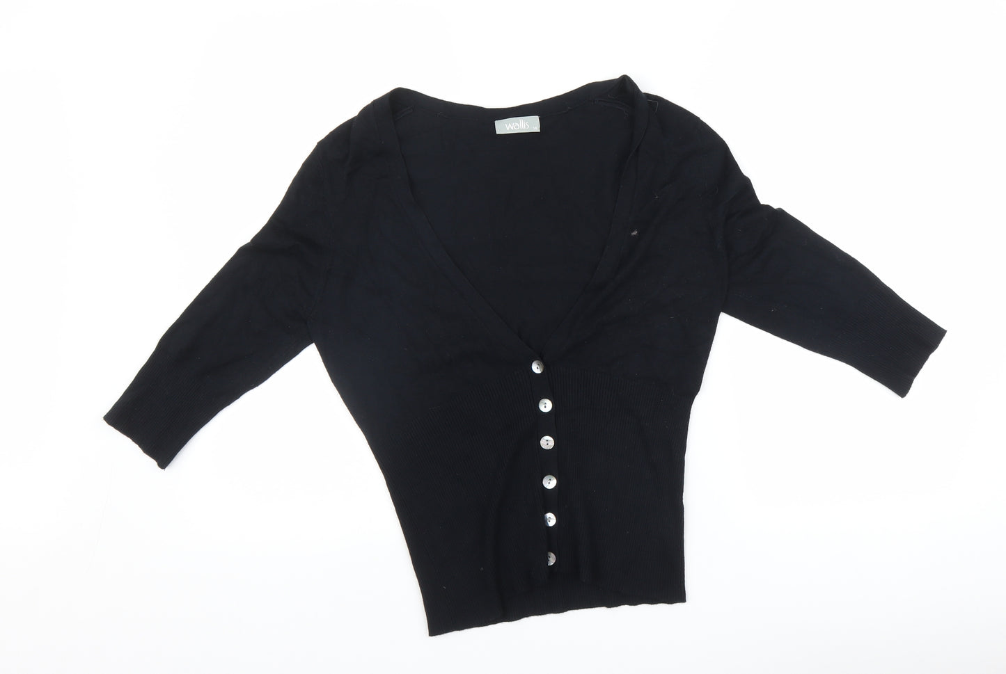 Wallis Womens Black   Cardigan Jumper Size 14