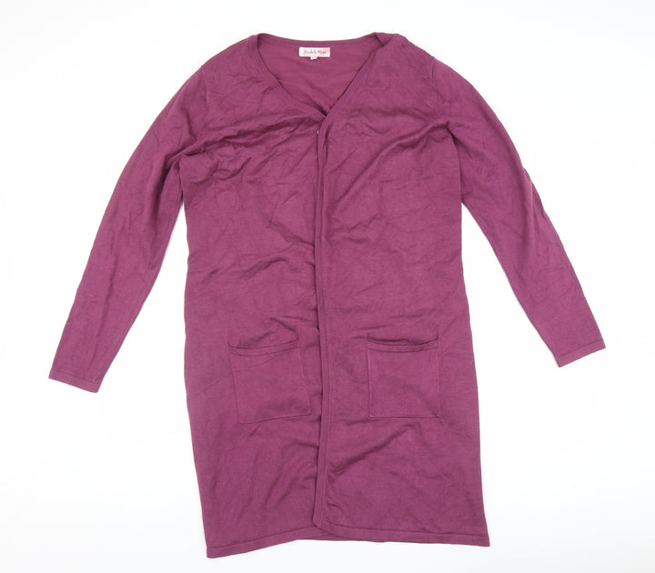 Michele Hope Womens Purple Cardigan Jumper Size 12