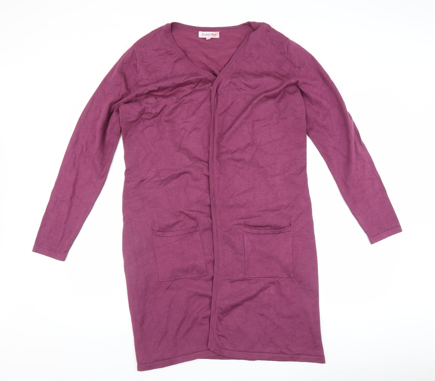 Michele Hope Womens Purple   Cardigan Jumper Size 12