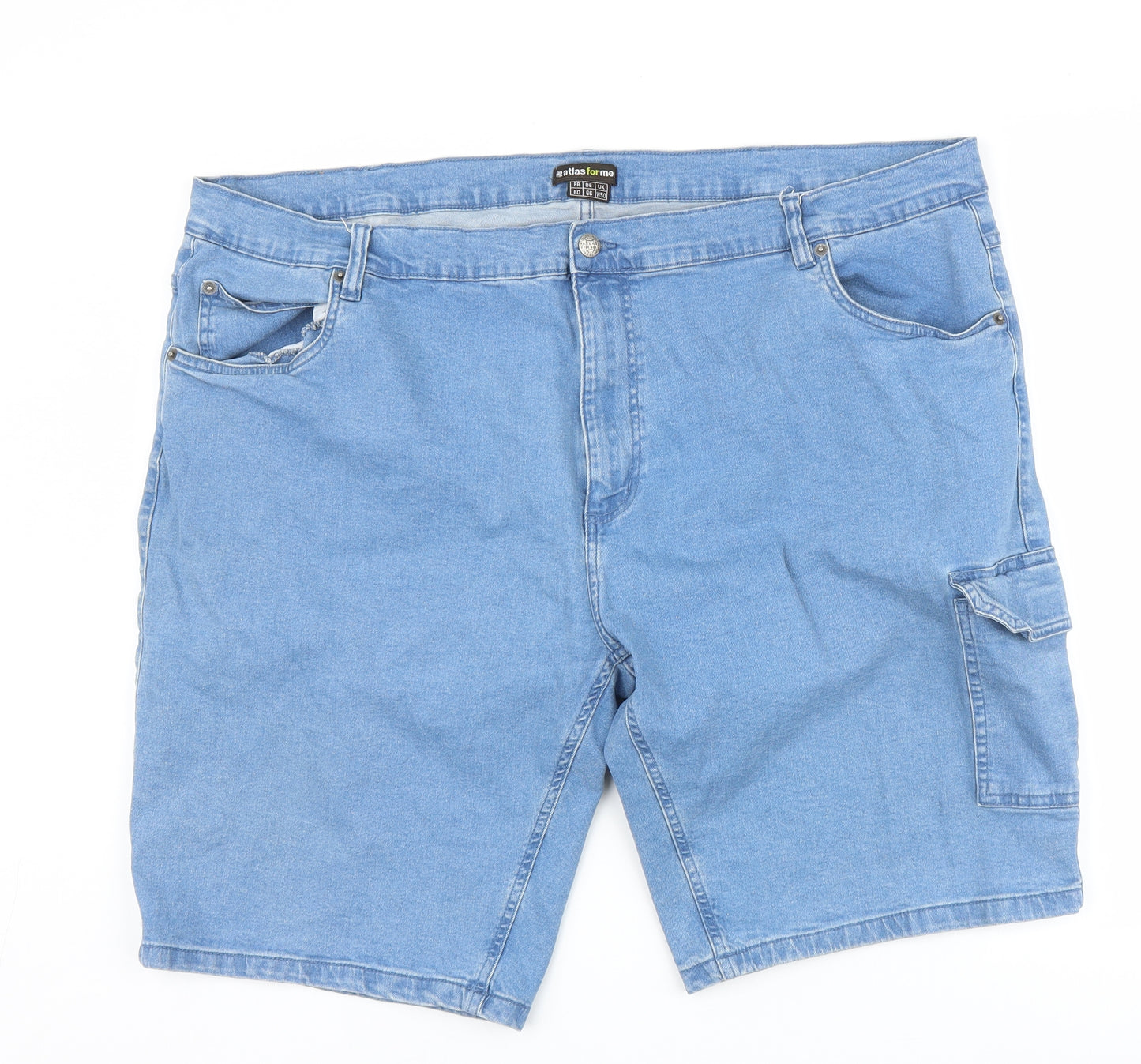 Atlas for Men Mens Blue   Cargo Shorts Size 50
