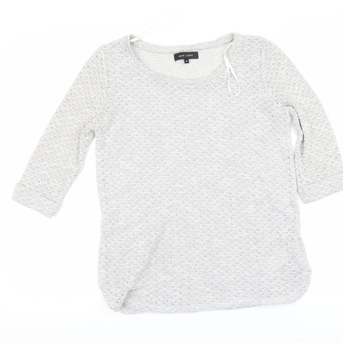 New Look Womens Grey   Pullover Jumper Size 8