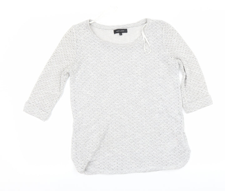 New Look Womens Grey Pullover Jumper Size 8