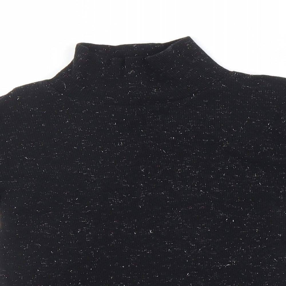 F&F Girls Black   Pullover Jumper Size 9-10 Years