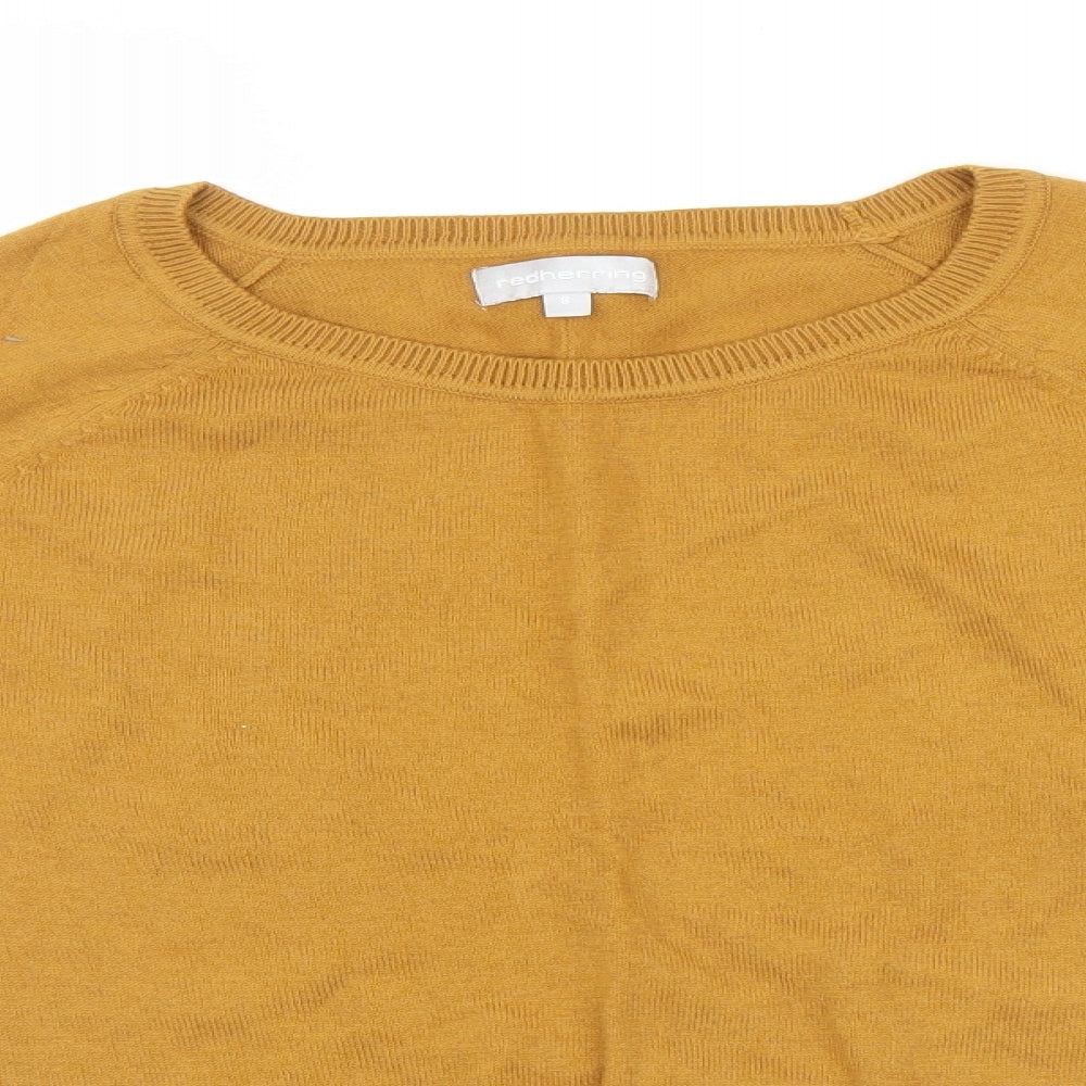 Red Herring Womens Yellow   Pullover Jumper Size 6