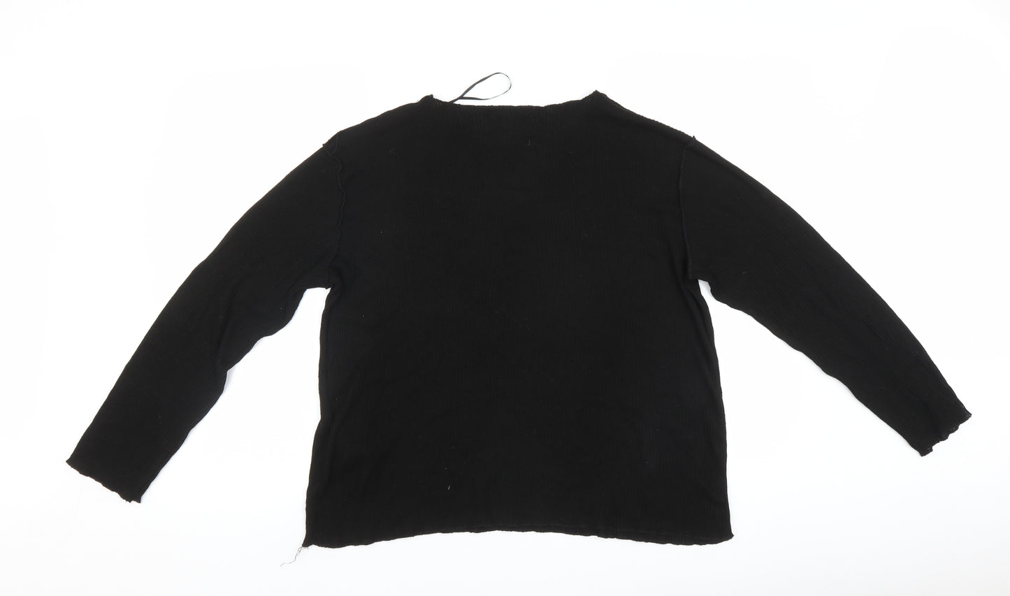 Zara Womens Black   Pullover Jumper Size L
