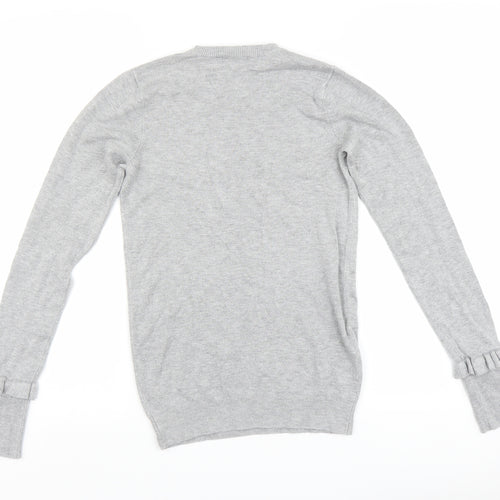 Zara Womens Grey   Pullover Jumper Size S